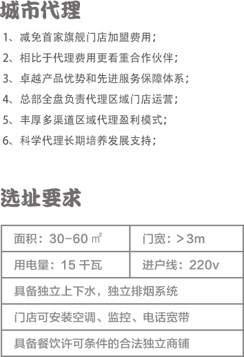 奈久食寿司城市加盟和选址要求